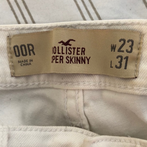 White Hollister Super Skinny Jeans - Picture 4 of 4